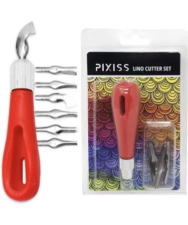 Rubber Block Stamp Carving Kit with 5 Blocks & Tools for Printmaking and Crafts - Buy Online on GoSupps.com