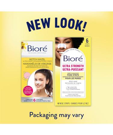 Bior Ultra Deep Cleansing Pore Strips for Instant Pore Unclogging and Blackhead Removal (6 Count) 6 count (Pack of 1) Ultra Strips - Buy Online on GoSupps.com