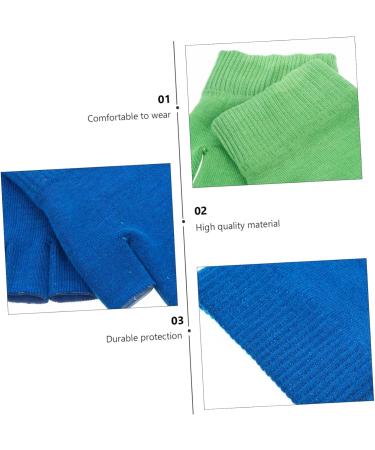 Healeved 4 Pairs Gel Gloves Lotion Gloves for Dry Hands Moisturizer Gloves Fingerless Gloves Moisturizing Gloves Half Finger Spa Gloves Hand Cracked Gloves Skin Care Cosmetic Knitting Miss - Buy Online on GoSupps.com