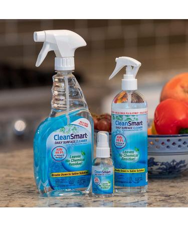 CleanSmart To Go Disinfectant 2 oz Bottle (Pack of 3) | TSA-Approved, Kills 99.9% of Viruses - Buy Online on GoSupps.com