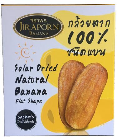 Wholesale 13-Pack Jiraporn Solar Dried Natural Banana Flat Shape 240g - Bulk Pricing Available - Buy Online on GoSupps.com