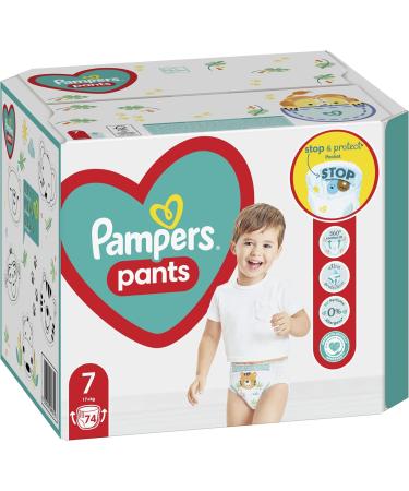 Pampers Pants Size 7 (74 pcs) - Old Version for Boys & Girls | Best International Shipping - Buy Online on GoSupps.com
