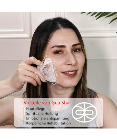 Rena Chris Gua Sha Jade Stone - Natural White Crystal Facial Massage Tool for Spa & Acupuncture Therapy | Ideal for All Skin Types - Buy Online on GoSupps.com
