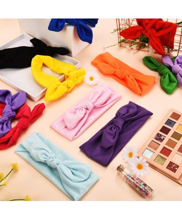13-Piece Solid Color Knot Headband Set for Women and Girls - Rabbit Ear Hair Accessories in 13 Cute Colors - Buy Online on GoSupps.com