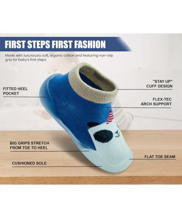 Dookeh Baby Shoes Soft Sole Sneakers Toddler Infant Sock Shoes (2-3 Years) - Darkblue - Buy Online on GoSupps.com