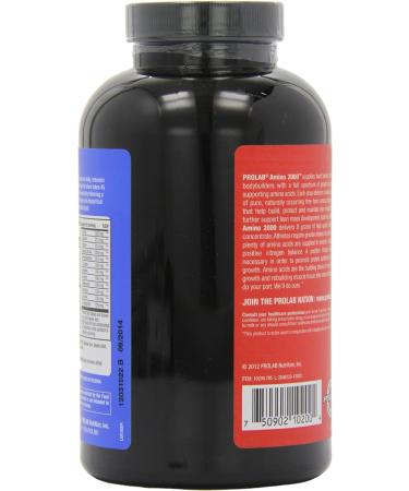 Prolab Nutrition Amino 2000 Essential Amino Acids for Muscle Recovery & Lean Muscle Mass - 150 Tablets (30 Servings) - Buy Online on GoSupps.com