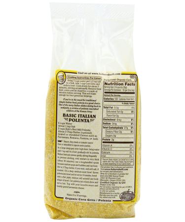 Bob's Red Mill Organic Corn Grits/Polenta  24 Oz  Pack of 4 - Buy Online on GoSupps.com