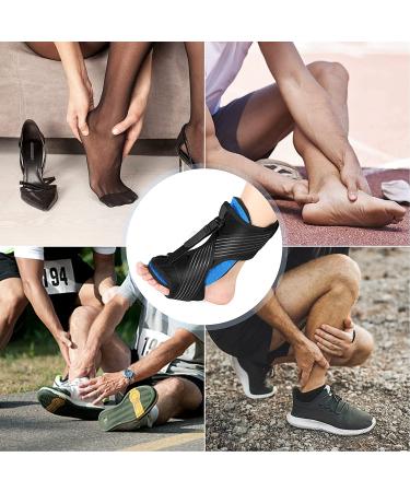 AMIAWIT Plantar Fasciitis Night Splint - Adjustable Brace for Heel, Ankle & Arch Pain Relief - Achilles Tendonitis Support - Women Men (Blue) - Buy Online on GoSupps.com