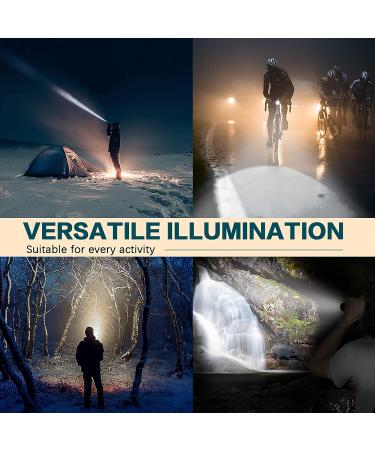 2 Pack Tactical Flashlights Torch - Military Grade, 3000 Lumens, 5 Modes, Waterproof LED Handheld Flashlight for Camping, Biking, Hiking - Emergency Outdoor Gear - Buy Online on GoSupps.com