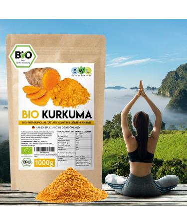 Organic Turmeric Powder 1kg - Certified Bio Controlled Cultivation Premium Curcuma Powder in Germany - Buy Online on GoSupps.com