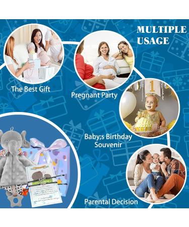 UNMOT Baby Comforters Gift Set for Newborn Boy Girl - Elephant Bracelet Included - Buy Online on GoSupps.com