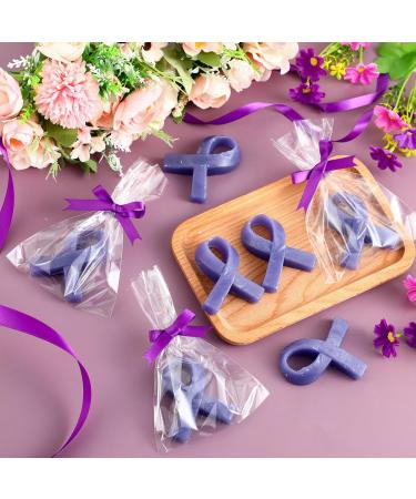 Demissle 30 Set Purple Ribbon Gifts - Soaps for Domestic Violence Pancreatic Cancer & Lupus Awareness | Memorial & Charity Campaign Supplies - Buy Online on GoSupps.com