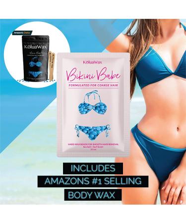 KoluaWax Digital Wax Warmer Kit - Hard Wax Beans for All Hair Types, Eyebrow, Facial & Body Hair Removal - 20 Applicators Included - Buy Online on GoSupps.com
