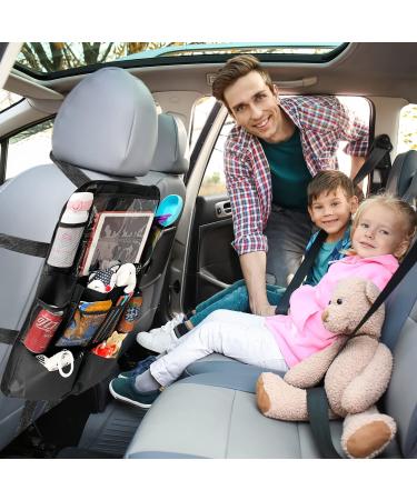 Car Back Seat Organizer with iPad Holder & 9 Pockets - Black | Kids Toy Storage & Water-Proof Protector - Buy Online on GoSupps.com