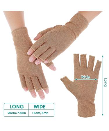 Yolev Arthritis Compression Gloves - 2 Pairs for Rheumatoid & Carpal Tunnel Pain Relief - Buy Online on GoSupps.com