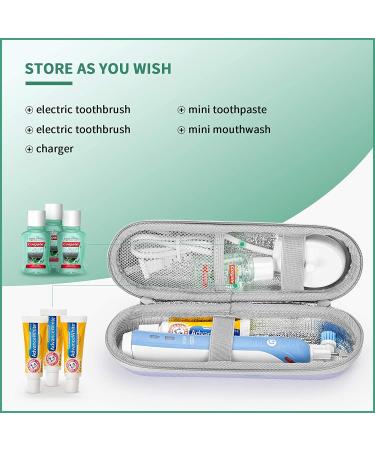 Yinke Electric Toothbrush Travel Case for Philips Sonicare & Braun Oral-B - Protective Hard Cover Portable Storage Bag (Purple) - Buy Online on GoSupps.com