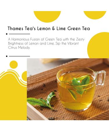 Thames Tea | Premium Flavoured Loose Leaf Tea | Fruit & Herbal Blend | Luxury British Tea Experience | Tubebox (Lemon & Lime Green Tea) - Buy Online on GoSupps.com