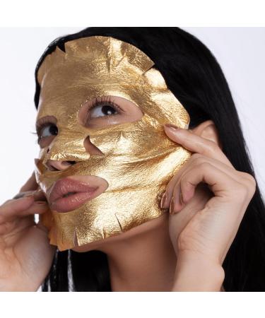 SKIN GYM Gold Foil Face Mask - Anti-Aging Soothing Bakuchiol & Hydra Complex - 3 Pack - Buy Online on GoSupps.com