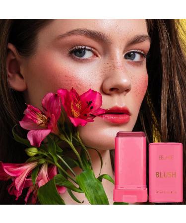 Moisturizing Makeup Blusher Stick - Creamy Makeup Solid Moisturizing Stick Blusher Balm Face Makeup Cream Blusher Cheek Makeup Wand Beauty Blusher Cheek Stick for Red - Buy Online on GoSupps.com
