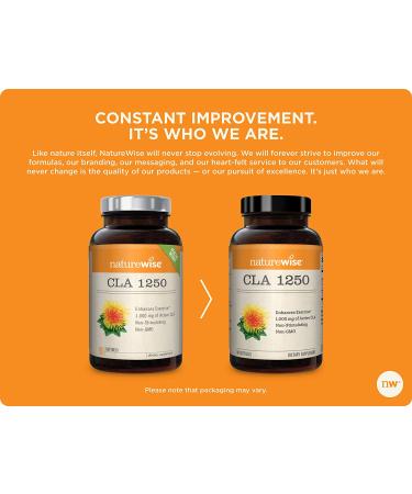 NatureWise CLA 1250 - 1000mg Softgels (90 Count) for Weight Management - Buy Online on GoSupps.com