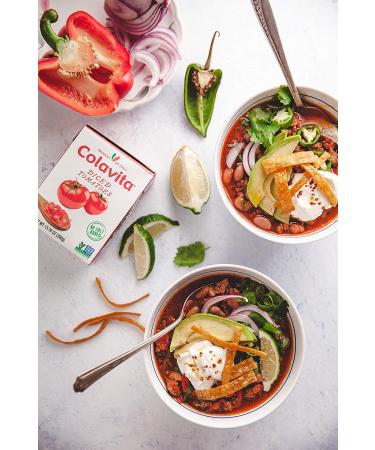Colavita Italian Diced Tomatoes - Perfect for Sauces, Pasta, Bruschetta, and Soups - Eco-Friendly Tetra Recart Box - Pack of 16 (13.76 oz each) - Buy Online on GoSupps.com