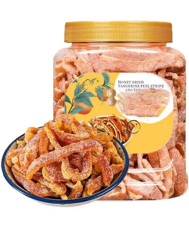 Tangerine Peel 10.6 OZ. Orange Peel Honey Tangerine Peel Casual snack snacks candied fruit dried Making tea Dried Mandarin Orange Peel Real Fruit dried tangerine peel