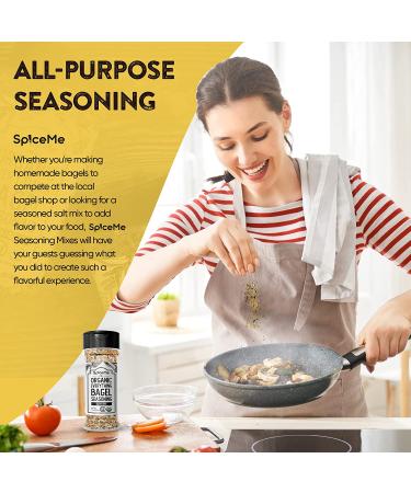 Organic Everything Bagel Seasoning 9.3 oz - Zero Calories | Premium Blend for Flavorful Dishes - Buy Online on GoSupps.com