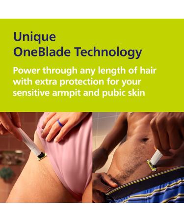 Philips Norelco OneBlade QP1924/70 Tondeuse unisexe pour le corps intime pubien et personnel OneBlade Intimate - Buy Online on GoSupps.com