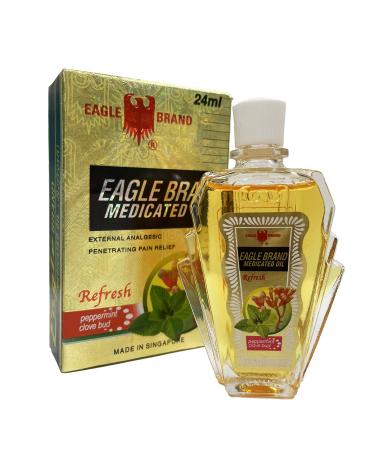 24ml Eagle Brand Medicated Oil External Analgesic (Refresh-Peppermint Clove Bud)