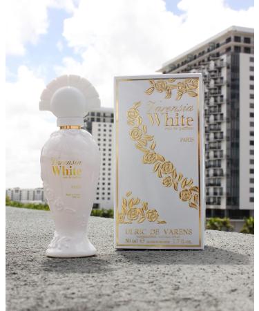 Ulric De Varens Varensia White Eau De Parfum for Women- Creamy Feminine Delicious Scent - Notes of Peach Apple & Vanilla- Floral & Sweet- 1.7 Fl Oz - Buy Online on GoSupps.com