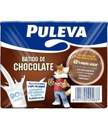 Buy Batido de Cacao Pack 6 x 200 ml - Puleva | Premium Chocolate Drink for International Shipping - Buy Online on GoSupps.com