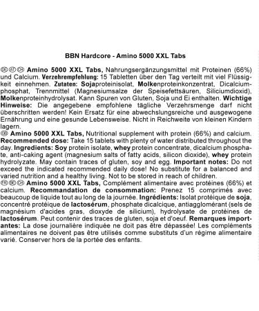 Best Body Nutrition Hardcore Amino 5000 Tabs - 683g | Premium Amino Acid Supplement for Muscle Recovery & Performance - Fast International Shipping - Buy Online on GoSupps.com