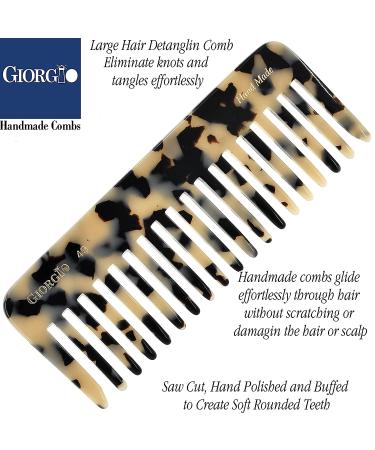 Giorgio G49WT Large Hair Detangling Comb - Wide Teeth for Thick Curly Wavy Hair - Buy Online on GoSupps.com