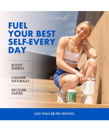 Evogen Evogreens - Super Greens Powder | Promotes Recovery Wellness & Immune Health | Greens Superfood Powder with Spirulina Probiotics Pomanox Pomegranate Extract | Berry | 30 Servings - Buy Online on GoSupps.com