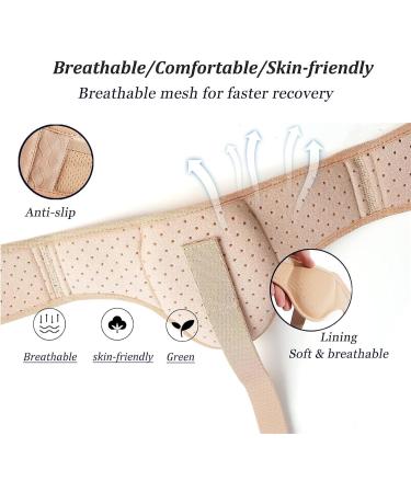 EAYH Adjustable Inguinal Hernia Support Belt for Men - Left/Right Side Relief - Buy Online on GoSupps.com