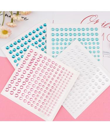 660 Pieces Face Gems & Hair Pearls - Self-Adhesive Rhinestones for Makeup Festival Face Jewels & DIY Crafts in 3/4/5/6mm - Buy Online on GoSupps.com