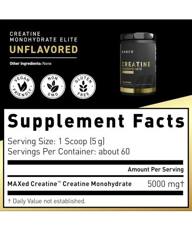 Kaged Creatine Monohydrate Elite - High Absorption Unflavored Powder | 60 Servings | International Shipping Available - Buy Online on GoSupps.com