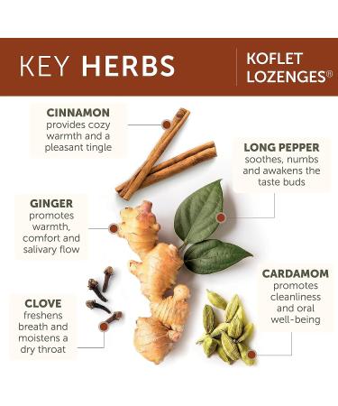 Himalaya Koflet Lozenges Vanilla Chai: Natural Herbal Cough Drops for Warming Relief - 130mg - Buy Online on GoSupps.com