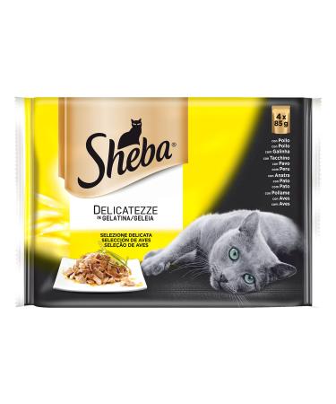 Sheba Aves in Gelatina 4X85Gr (13Uds)