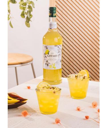 Giffard - Lemonade Base Syrup - For Lemonade - Recipe and Made in France - Refreshing and Gourmet - 1 Litre - Buy Online on GoSupps.com