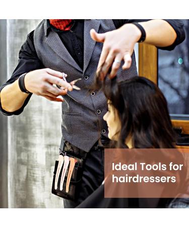 Aimike 6 Hair Clips for Styling & Cutting | Non-Trace Silicone Tape Compartment Clamps | Ideal for Thick & Thin Hair | Macaron Colors - Perfect Hairdressing Tools for Women - Buy Online on GoSupps.com