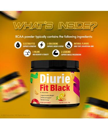 (2 Pack) Diurie Fit Black Powder Premium Brazil-Inspired Formula with Natural Ingredients | Health & Wellness Formula for Energy Healthy Shape & Active Lifestyle | Easy-to-Mix (60 Servings) - Buy Online on GoSupps.com