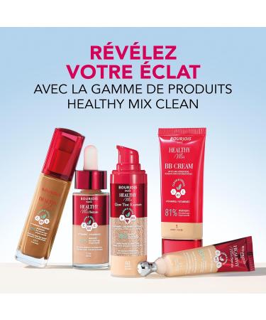 Bourjois Healthy Mix 03 Medium clair Glow Tint Essence Effet peau nue Fini clatant Hydratant teint la texture fra che et l g re Formule clean et v gane 30 ml L ger et moyen - Buy Online on GoSupps.com