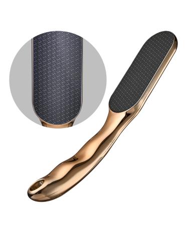 Glass Foot File for Dead Skin, Foot Callus Remover with Glass Etching Technology, Nano Glass Foot File Heel Scraper,Gently for Foot Pedicure Tools,Wet and Dry Feet,Gold