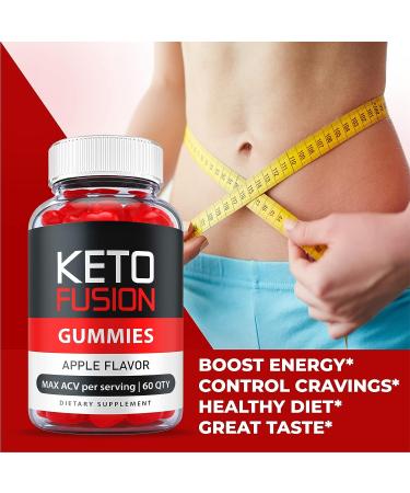 Keto Fusion Gummies - Advanced Weight Loss Formula with ACV, Vitamin B12, B6, and Beet Root Juice - 60 Gummies - Buy Online on GoSupps.com