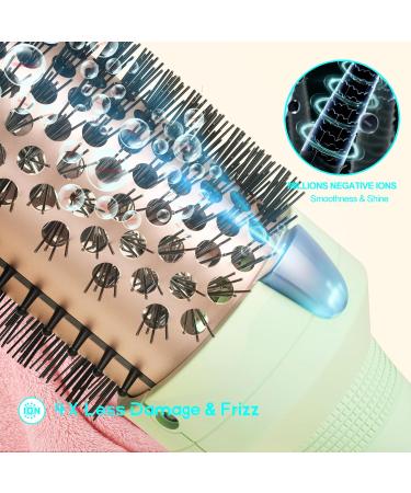 K&K Pro Thermal Brush - 1.75 Inch Ionic Heated Round Brush for Smooth Blowouts & Gorgeous Curls - Dual Voltage Fast Heating Green - Buy Online on GoSupps.com
