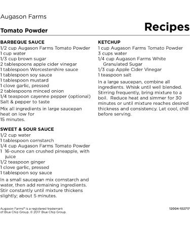 Augason Farms Tomato Powder Emergency Food Storage 3 lbs 10 oz No. 10 Can 1 Can - Buy Online on GoSupps.com