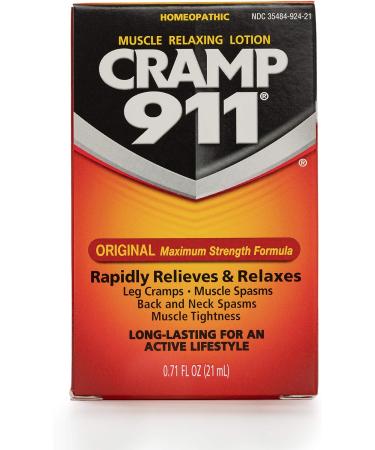 Cramp 911 Muscle Relaxer Pain Relief Cream - Roll-on Lotion 0.71 oz - Fast Relief for Muscle Cramps and Sore Muscles - Buy Online on GoSupps.com
