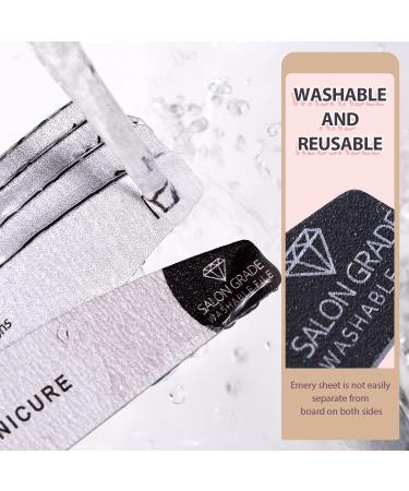 LESMANICURE Salon Grade Nail Files 100/180 Grit - 10 Pack Emery Boards for Acrylic Nails & Poly Nail Gel - Buy Online on GoSupps.com