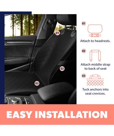Active Pets Front Seat Dog Cover - Waterproof, Scratch Proof & Nonslip Protector for Cars, Trucks & SUVs - Black - Buy Online on GoSupps.com